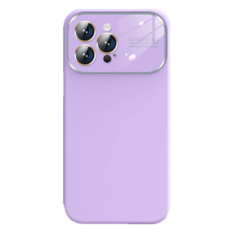 Luxe Groot Raam Vloeibare Siliconen Telefoonhoesje Voor Iphone 15 14 13 12 Pro Max Met Lensbeschermer Schokbestendige Matte Achterkant