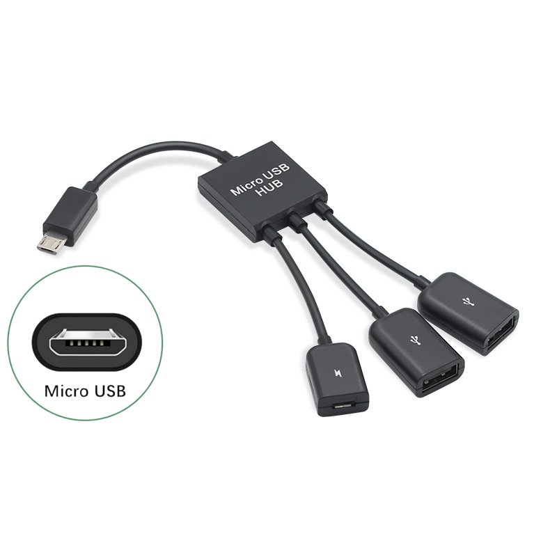 Nero - HUB Micro USB
