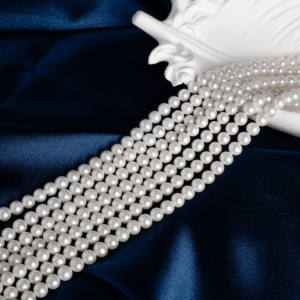 Satış promosyonu 4-5MM AAA tatlı su incileri klasik el yapımı boncuk inci kolye DIY platin kaplama 18K altın - Product Image 3