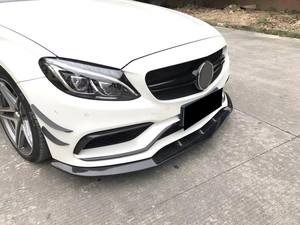Lèvre de pare-chocs avant en fibre de carbone W205 C63 pour Mercedes Benz C63 AMG 15-18 - Product Image 4