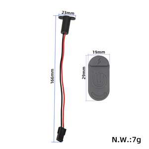 Kit Original de Puerto de Carga y <span class=keywords><strong>Cubierta</strong></span> Impermeable para <span class=keywords><strong>Xiaomi</strong></span> 4 Lite2nd Gen Scooter Accesorios Scooter Eléctrico Neumáticos Universales - Product Image 2