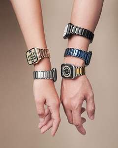 Correa de acero inoxidable para iwatch, correa de metal para <span class=keywords><strong>apple</strong></span> <span class=keywords><strong>watch</strong></span> 7 41 45mm, novedad de <span class=keywords><strong>2022</strong></span> - Product Image 3