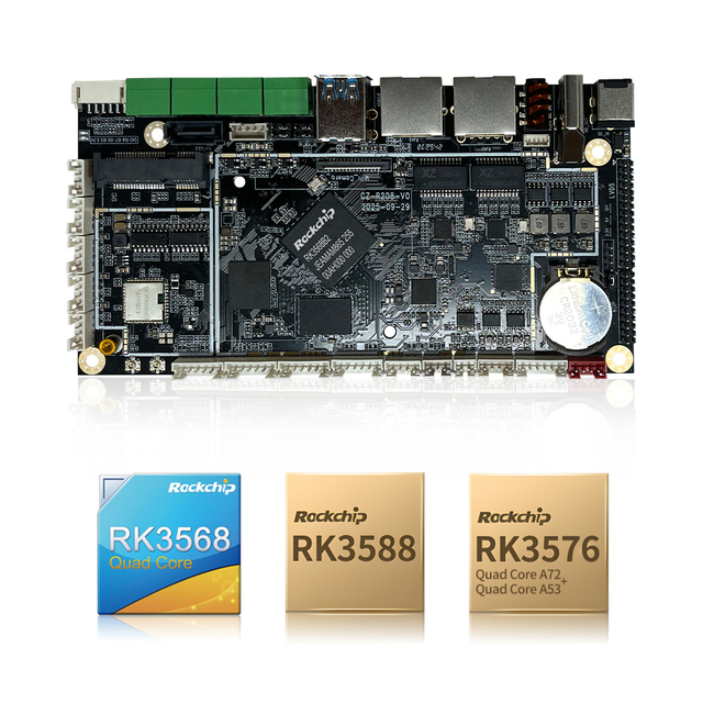 New Arrivals Rockchip A55 RK3568/RK3588/RK3576 Android Board LPDDR4 Memory Integrated LVDS/EDP/MiPi Control 4K LCD Driver Smart