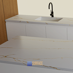 Pierre de quartz artificielle <span class=keywords><strong>Venus</strong></span> Gold 20 mm 30 mm pour plan de travail de cuisine 3200*1600 mm - Product Image 3