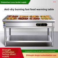 Chauffe-Plats Électrique Isotherme de Comptoir en Promotion avec Pot GN pour Restaurant, Buffet, Cuisine, Cafétéria, Fête