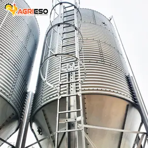 Kualitas Terbaik 3Ton-30Ton Silo Pakan untuk Gandum Jagung Kedelai Peternakan Ayam Gandum Pakan Silo