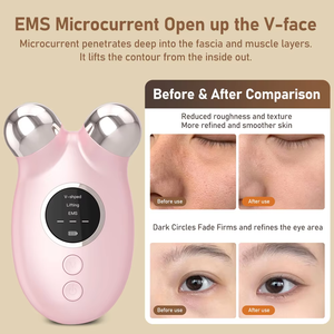 Appareil de beauté facial à microcourant professionnel pour lutter contre le vieillissement, raffermir la peau et prendre soin du visage à domicile ou en salon - Product Image 3