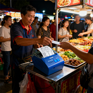 Impresora de Recibos Móvil AIXW, Ancho de Impresión de 58 mm, Impresora Térmica de 2 Pulgadas para Facturas de Teléfonos Inteligentes, para Taxis, Policías, Tickets, Universal - Product Image 3
