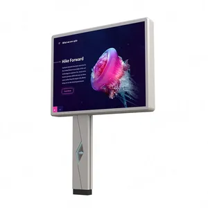 Papan reklame Digital jalan, papan reklame Video tampilan layar LED P4 luar ruangan untuk dijual