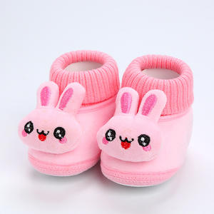 Scarpe Invernali Calde per Neonati con Suola Morbida e Spessa in Spugna, Prime Scarpe da Passeggio, Calzini con Motivi 3D Cartoon in Cotone - Product Image 5