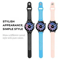 Bracelet en silicone respirant, imperméable et léger à boucle rapide avec trous d'aération pour Vivo IQOO Smartwatch 3/5/GT GT