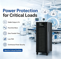 Çevrimiçi UPS 30/40/50/60/80KVA 3 Fazlı 5 İnç Dokunmatik Ekranlı UPS Kurşun Asitli 192V 3 Giriş-3 Çıkışlı Kule Tipi Veri Merkezi İçin UPS
