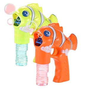 Máquina de <span class=keywords><strong>Burbujas</strong></span> con Forma de Pez, Serie de Animales de Juguete de Verano, Personalizada, con Luz Eléctrica y Música, para Niños - Product Image 1