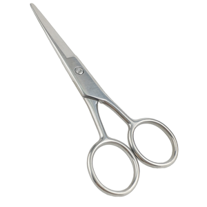 Herramienta de belleza personalizada, herramienta de belleza profesional de 4 pulgadas, tijera de corte de vello facial de acero inoxidable, tijeras para bigote, Tijera para Barba - Product Image 1