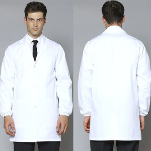 Manteaux dentaires hydrofuges blouse de laboratoire blanche vente en gros manchette élastique blouse de laboratoire courte blanche hommes - Product Image 1