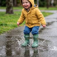 Bottes pour enfants en caoutchouc naturel écologiques, imperméables, pour l'hiver et la pluie, avec doublure chaude, semelle antidérapante, chaussures pour enfants en gros