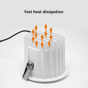Faretto da incasso per ufficio da incasso antiriflesso a prezzo di fabbrica faretto da incasso a <span class=keywords><strong>LED</strong></span> <span class=keywords><strong>COB</strong></span> in alluminio da 12w