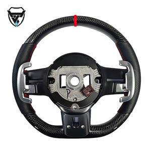 พวงมาลัยดัดแปลงแมลงปอคาร์บอนไฟเบอร์สีแดงสำหรับ <span class=keywords><strong>Mercedes</strong></span> Benz C GLC E S CLS <span class=keywords><strong>AMG</strong></span> ZC-<span class=keywords><strong>223</strong></span>-T18-F - Product Image 5