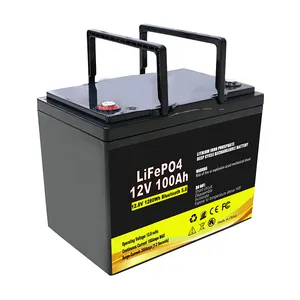 Bateria de armazenamento de energia de íon de lítio, 5000 vezes, profundo ciclo lifepo4 12v 50ah 100ah 200ah 300ah 400ah