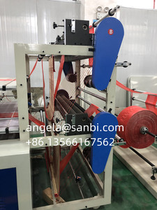 Máquina para hacer bolsas de basura, máquina de sellado térmico de 4 líneas, 2 capas, corte en frío, polietileno de alta densidad, LDPE, para hacer camisetas - Product Image 4