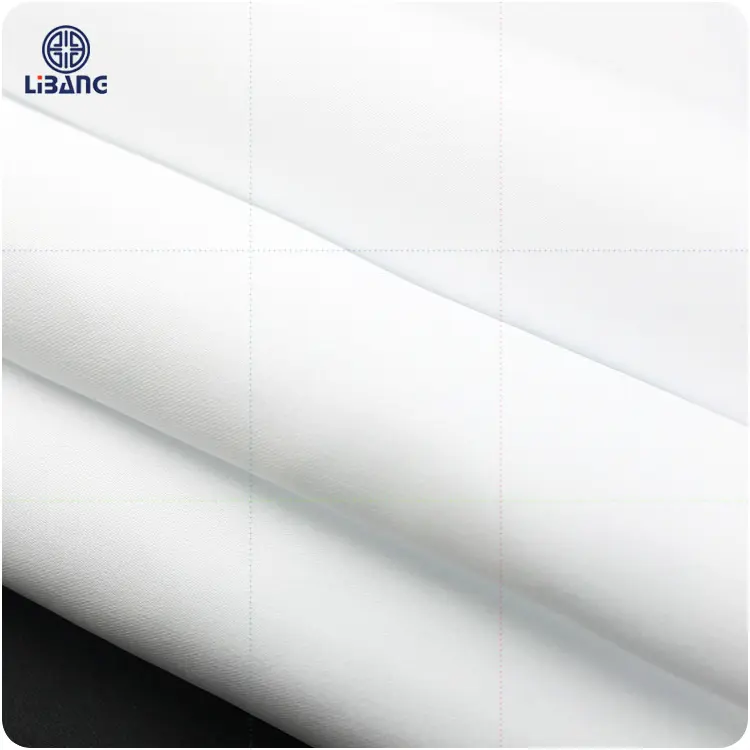 Wholesale High Quality Transfer Printing White Polyester Sublimation Blank Flag Bleach Satin Fabric