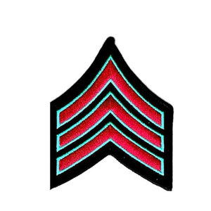 Best Supplier Heavy Duty Embroidered Uniform Chevron Stripes Custom Made Uniform Chevron Patches With Low MOQ - Product Image 4
