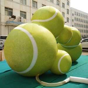 Bola Balon Olahraga Tenis Iklan Tiup Raksasa Kustom dengan Kipas Terpasang untuk Dekorasi Acara Festival Pesta - Product Image 3
