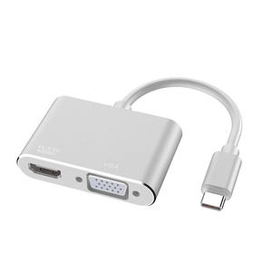 Convertidor USB C a HDMI 4K y USB C a VGA, Adaptador Gráfico de <span class=keywords><strong>Video</strong></span> Externo AV - Product Image 6