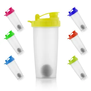 شعار مخصوص مطبوع BPA الحرة البلاستيك الغذاء الصف رخيصة الثمن زجاجة خلط مشروب البروتين