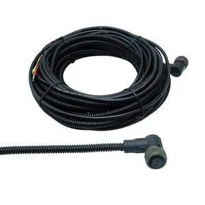 Conjunto de cable de sensor IMI Conector de 2 pines IP67 Conector impermeable de sobremoldeo hembra de cabeza plana de 90 grados