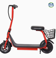 Scooter Eléctrico Todoterreno con Neumáticos, Scooter Eléctrico Plegable para Adultos de 12 Pulgadas con Asiento Confortable