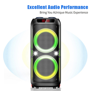 ลำโพงปาร์ตี้กลางแจ้ง CQS-S6610 พร้อมไฟ RGB เล่นได้นาน 5-6 ชั่วโมง เหมาะสำหรับงานปาร์ตี้ในสวน ทริปแคมป์ปิ้ง กำลังขับ 120 วัตต์ วูฟเฟอร์คู่ขนาด 8 นิ้ว รองรับคาราโอเกะ - Product Image 2