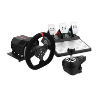 Volant de jeu de simulation de course PXN V10 3 en 1 avec retour de force pour PS4