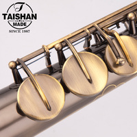Taishan Brand Wholesale Straight Soprano Saxophone Musical Instrument Saxophone Supply Antique Bronze Color