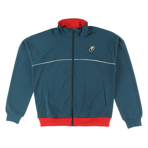Giacca Sportiva Unisex Asics Classic Knit Blu e Rossa con Zip Integrale - Product Image 1