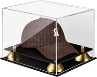 Boîte de présentation en acrylique Lucite de taille personnalisée avec base noire