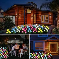 Lampes solaires de jardin LED OEM, IP66 étanches, lumière de fleur de rose, multicolores, changement de couleur, décoration de jardin extérieur
