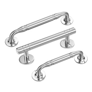 Solid Stainless Steel Handle Wardrobe Knob Pull Cabinet Drawer Door Handle Door Welding Security Door Handle - Product Image 6