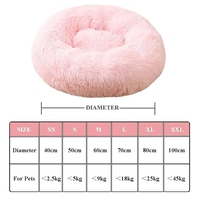 Panier Rond Chien Coussin Chat Panier Donut Panier Chien Lit pour Chat Chien et Mignon Coussin pour Chats et Petits Chiens
