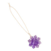 Pendentif Tournesol en Pierre Naturelle de 30 mm, Nouveauté, Ornement Créatif pour Arbre de Noël, Décoration Flocon de Neige Sculpté en Œil de Tigre Naturel