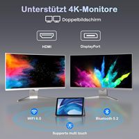 Nueva Mini PC N150 (Hasta 3.6GHz) 12 Núcleos, 12GB RAM DDR5, 256GB/512GB/1TB SSD M.2, Pantalla Táctil de 8 Pulgadas, 4K, Doble Pantalla, 3 Años de Garantía