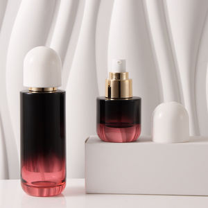 Material <span class=keywords><strong>de</strong></span> embalaje cosmético para el cuidado <span class=keywords><strong>de</strong></span> la piel personalizado, botella vacía <span class=keywords><strong>de</strong></span> vidrio degradado <span class=keywords><strong>de</strong></span> negro a rojo <span class=keywords><strong>vino</strong></span> para loción <span class=keywords><strong>de</strong></span> esencia, crema facial - Product Image 6