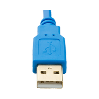Cable de Instrumentación Industrial AMSAMOTION USB-CNV3, Conductor de Cobre, Aislamiento de PVC, 2*0.5 mm, 200 cm, Combinado