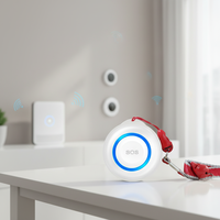 Gadgets intelligents pour la maison Kerui, cadeau pour les personnes âgées, bouton SOS d'urgence pour personnes âgées et handicapées, WiFi avec contrôle via l'application Tuya