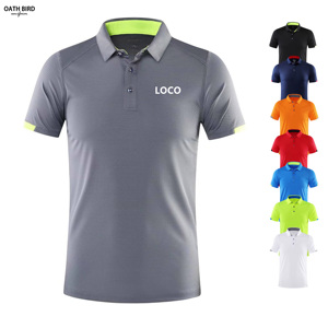 <span class=keywords><strong>Polo</strong></span> da <span class=keywords><strong>uomo</strong></span> con logo personalizzato con colletto di marca a <span class=keywords><strong>manica</strong></span> <span class=keywords><strong>corta</strong></span> in poliestere ad asciugatura rapida - Product Image 1