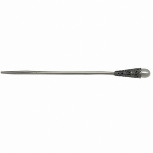 Fourchette à cheveux en argent pur S925 avec perle, 15 cm, style chinois classique, pour mariage, accessoires Hanfu - Product Image 5