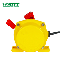 Interrupteur d'arrêt d'urgence à cordon de traction pour convoyeur industriel HFKLT2 AC/DC24-380V 1NO1NC/2NO2NC Réinitialisation manuelle IP65 Alliage d'aluminium