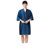 Robe de Salon de Beauté Personnalisable avec Logo, Peignoir de Coiffeur, Cape de Salon de Coiffure, Robe en Coton, Uniforme de Beauté Simple