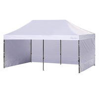Gazebo pliable en acier et aluminium imperméable pour l'extérieur avec design personnalisé et impression numérique pour les événements commerciaux, tente personnalisée