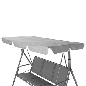 Customizable Modern Metal Outdoor Furniture Balcony Garden <b>Patio</b> <b>Swing</b> Chair Teslin Fabric Canopy Pillows Cushion Accommodates 3 - Product Image 3